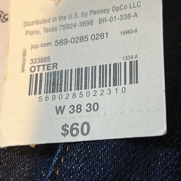 Mutual Weave Men’s Otter Dark Wash Blue Jeans Size 38X30 - Picture 10 of 12